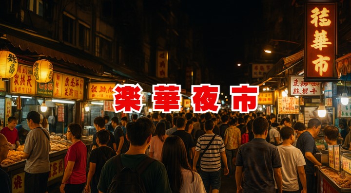 楽華夜市ローカル感満載の楽華夜市を楽しむ