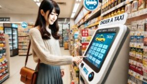 コンビニ端末でのタクシー配車手順