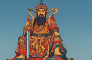 元帝廟と巨大な玄天上帝像