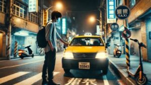 夜のタクシー利用は慎重に