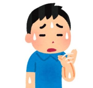 違います（顔の前でひらひら）