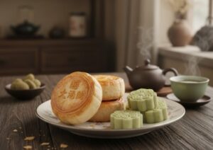 伝統菓子（素朴な甘さ）太陽餅・緑豆糕